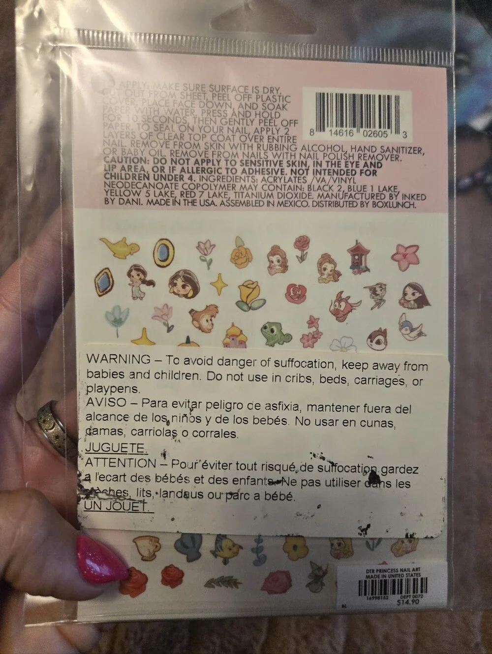 Disney Princess Nail Art Stickers